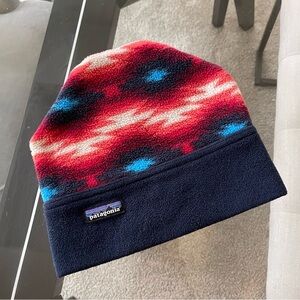 Unisex Adult PATAGONIA Southwest Tribal Beanie Synchilla Fleece Size S EUC